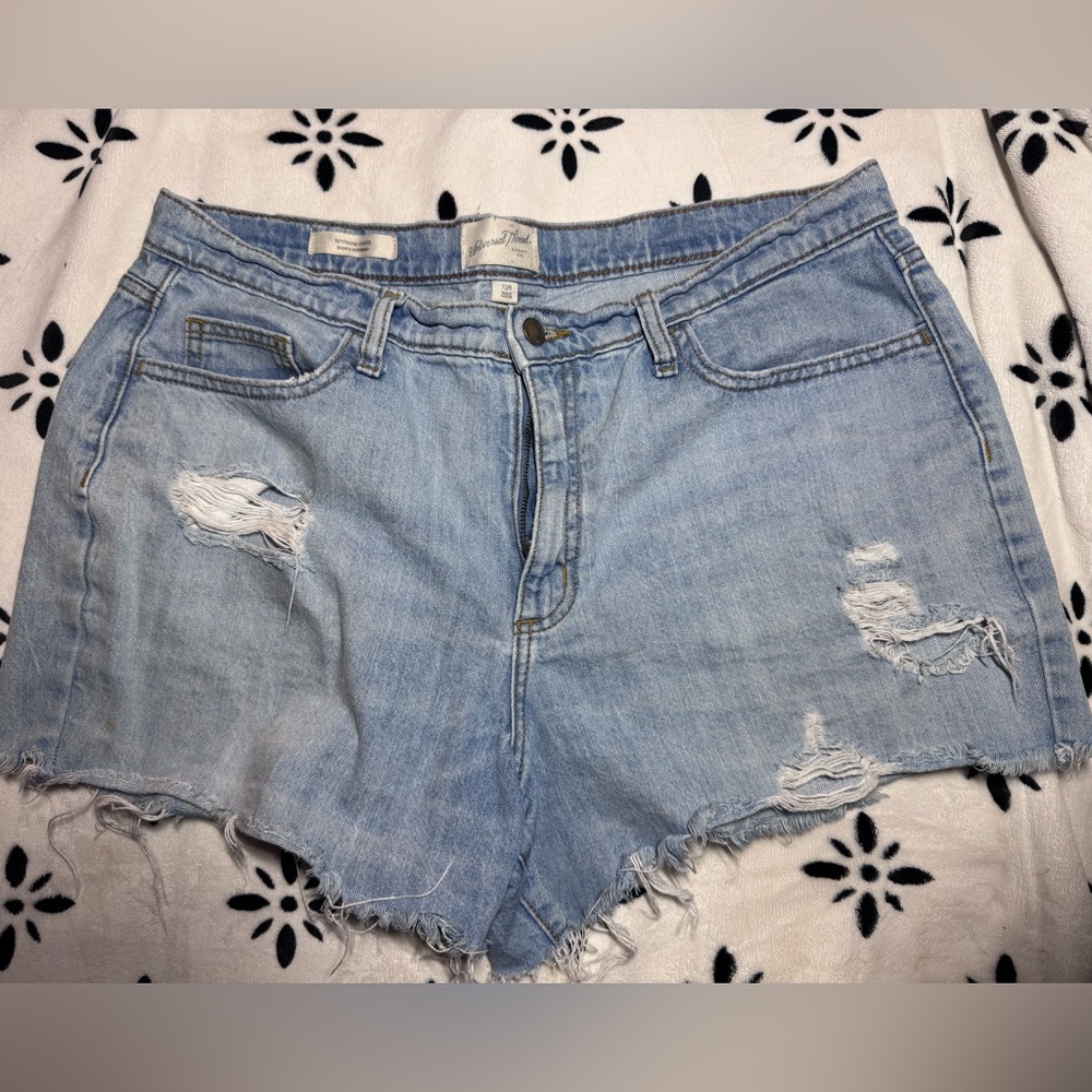 Universal Thread Light Blue Ripped Jean Shorts